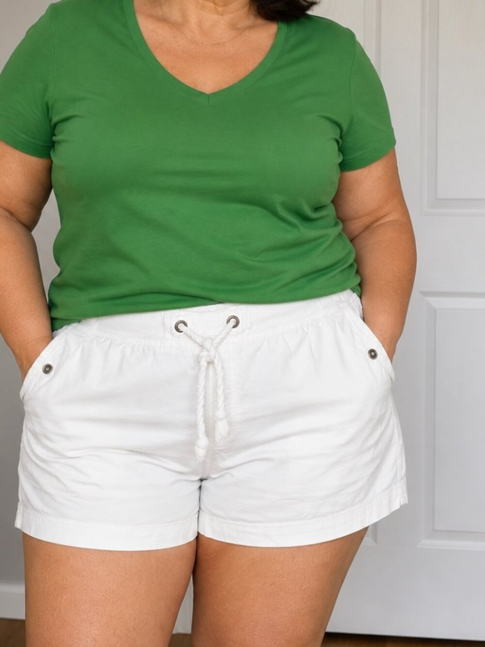 Sonoma Goods For Life White Utility Shorts Plus Size 20W